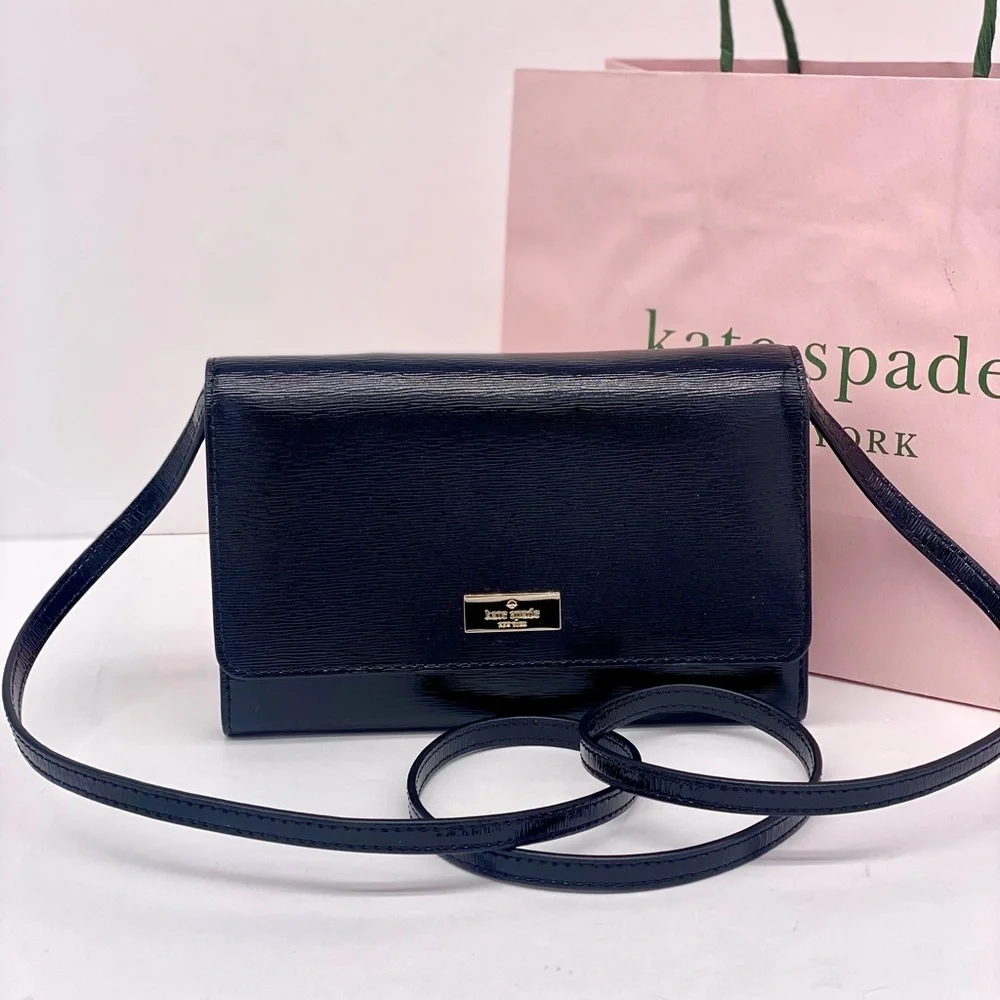 Kate Spade Sleek Black Crossbody Bag